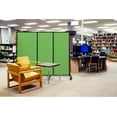 thumbnail image 5 of Versare&nbsp;QuickWall&nbsp;Sliding Portable Partition&nbsp;| Black Frame | 7' x 7'4" Warm Pebble Fabric Panels, 5 of 7
