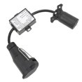 thumbnail image 5 of Conector de plástico para coche, conector de hoja de 7 vías para vehículo estadounidense a conector redondo europeo de 13 pines para coche y camión, 5 of 5