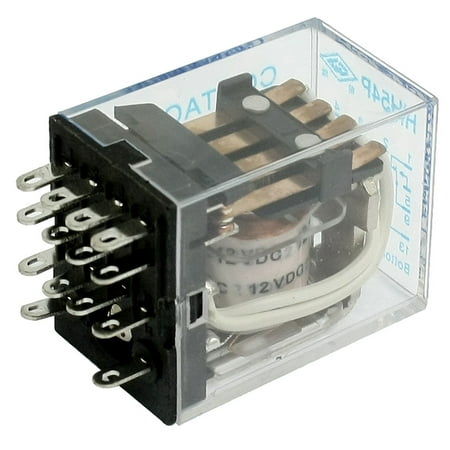 Intermotor Multi Purpose Relay - Unique Bargains Unique Bargains HH54P DC 12V Coil 5A 240VAC 28VDC 14 Pin 4PDT General Purpose Relay