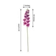 thumbnail image 3 of Efavormart 2PCS 40" Tall White/Purple Silk Orchid Stems Artificial Flower Stem Real Touch Flower For Wedding Decorations, 3 of 11