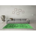 thumbnail image 3 of Ahgly Company Indoor Square Oriental Emerald Green Traditional Area Rugs, 7' Square, 3 of 4