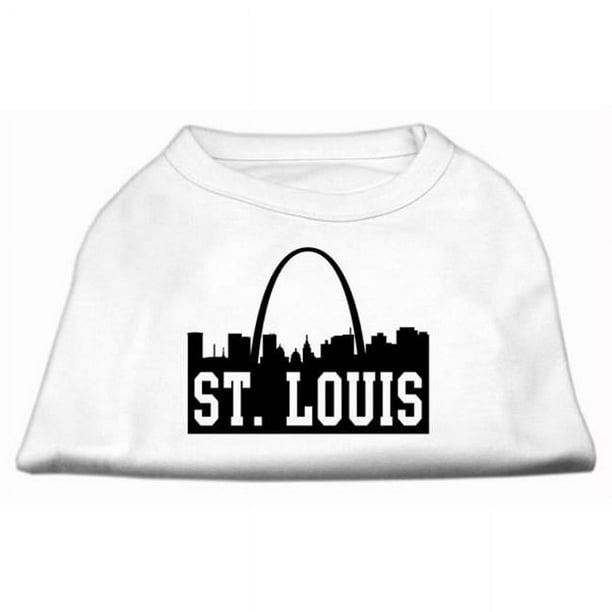 St Louis Skyline Sérigraphie Chemise Blanc XXXL (20)