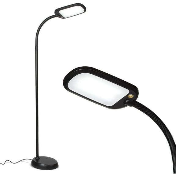 Brightech LitespanSlim 55 in. Brown LED Floor Lamp