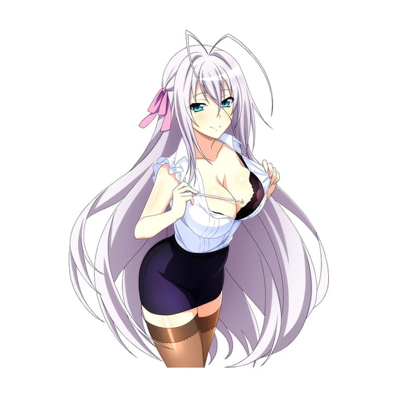 EARLFAMILY 5.1 Inch Himejima Akeno Cool Girl Car Sticker Anime Decal for Motorcycle Bumper Trunk Waterproof Decoration