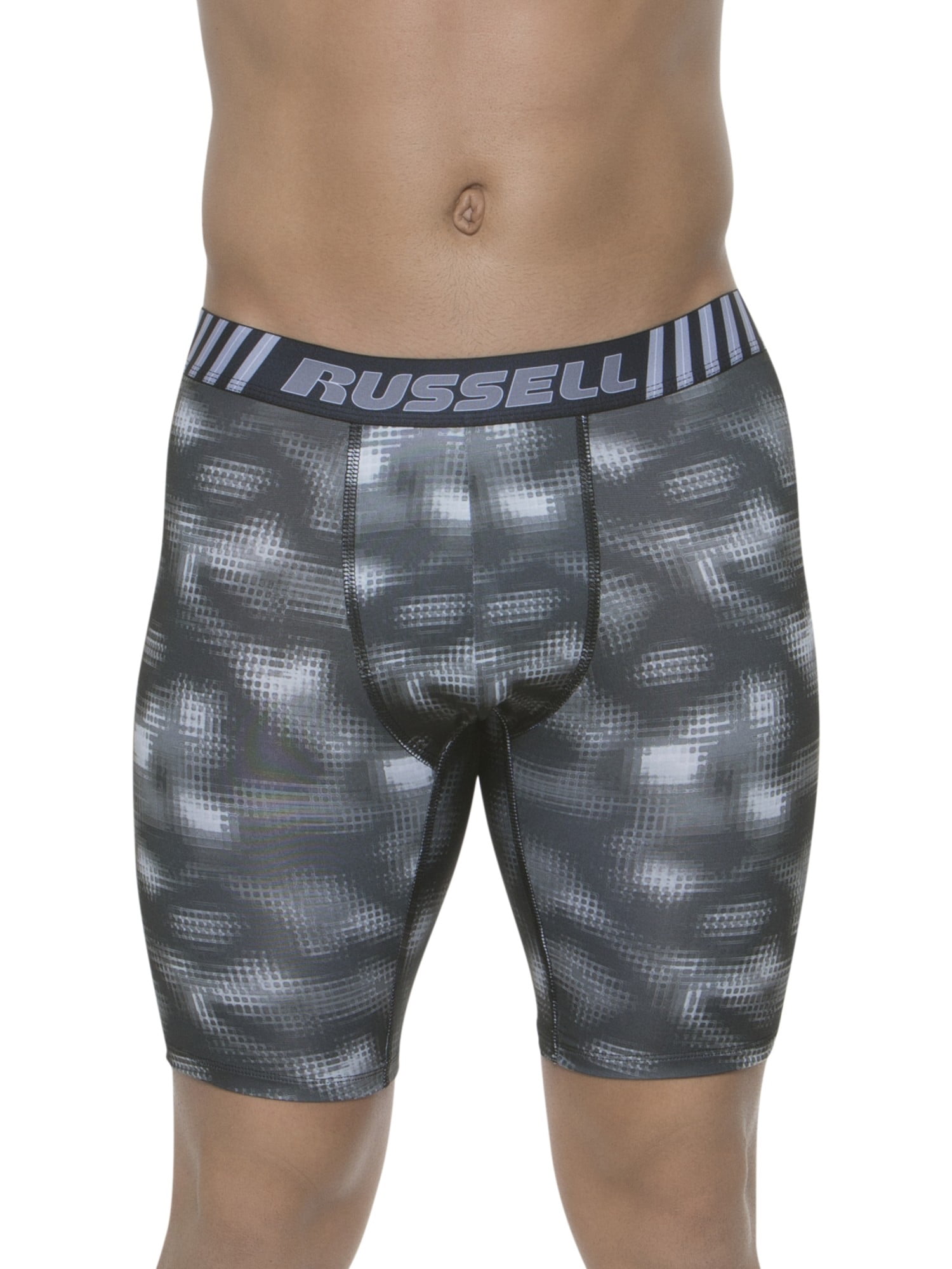 Russell Big Men's Voltage Performance Long Leg Boxer Brief, 2XL