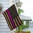 thumbnail image 3 of America Forever Thin Pink Line American Flag 28 x 40 Inch Double Sided Outdoor Yard Decorative Breast Cancer Awareness House Flag, Made in the USA, 3 of 3