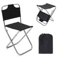thumbnail image 4 of Cheers.US Camping Chair Portable Outdoor Folding Chair Backrest Stool Lightweight Backrest Stool Compact Hiking Fishing Camping Picnic, 4 of 6