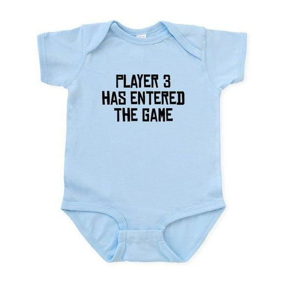 CafePress - Player 3 Has Entered The Game Body Suit - Baby Light Bodysuit, Size Newborn - 24 Months