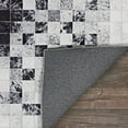 thumbnail image 4 of Couristan Prairie Hygee Blocks Coal-Ice Caps Printed Faux Cowhide Area Rug&nbsp;, 4 of 4