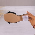 thumbnail image 6 of Roncen Women's Bow Clear Heels Slippers Dress Sandals Square Toe Stiletto Mules Slip on Wedding Prom Shoes, 6 of 9