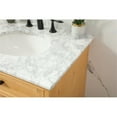 thumbnail image 4 of Elegant Decor Americana 30" Aluminum MDF Single Bathroom Vanity in Natural Wood, 4 of 8