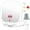 7" White+bag, variant on Rechargeable Travel Makeup Mirror 30x Magnification Lighted Portable Vanity With 3 Colors Lighting & Stepless Dimming Double Sided Led Gift For Women (white+bag)