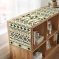 thumbnail image 6 of Table Runners 48 Inches Long Dress Scarves, Beige Green Boho Farmhouse Kitchen/Dining Table Runner, Short Coffee Tablerunners, Vintage Ethnic Tribe Abstract Art 13x48 Inch, 6 of 9