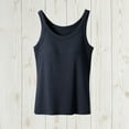 thumbnail image 4 of Jinhomg Women's Tank Top Casual Sleeveless Summer Shirts Slim Fit Comfy Crew Neck Camis Built in Bra Padded Yoga Athletic Tshirts Navy XL, 4 of 7