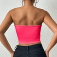thumbnail image 4 of Ltctricy Tube Tops for Women Seamless Cropped Strapless Tank Shirts Going out Bandeau Tops Fashion Summer Outfits, 4 of 4