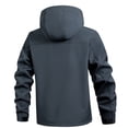 thumbnail image 2 of Men's Softshell Jacket Casual Hooded Jacket Outdoor Coat, 2 of 7