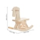 thumbnail image 2 of Wooden Rocking Horse Model for Kids 1Set DIY Handicraft Classroom Activity Beige, 2 of 5
