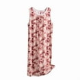 thumbnail image 4 of Sakmal Plus Size Moomoo Nightgowns for Women Sleep Tanks Comfy House Dress Red Short Sleeve Sleep Tanks, 4 of 5