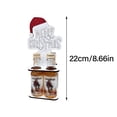 thumbnail image 2 of Wooden Christmas Personalized Mini Bottle Rack Wooden Crafts, 2 of 8