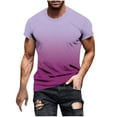 thumbnail image 3 of 2 Pack M-5X Mens Big & Tall T-Shirts Plus Size Short Sleeve Tshirts Shirts Casual Gradient Printed Slim-Fit Pullover Going Out Loungewear Tees Tops, 3 of 8