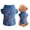 C, variant on YUEHAO Dog Jean Jacket Cool Shirt Breathable Spring Fashion Vest Clothing For Small Dogs Cats Pet Denim Clothes (Strawberry) C