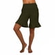 thumbnail image 5 of Pantalones de Mujer Traje Versátil Color Sólido Cinco Paneles Flare Yoga Pantalones Deportivos Casuales, 5 of 9