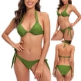 thumbnail image 2 of Elegante traje de baño cómodo para mujer Bikini sólido Traje de baño dividido OAVQHLG3B Store lin121212, 2 of 4