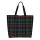 thumbnail image 1 of Balery Buffalo Plaid Dark Green Bolsa Tote Estilo Estético con Cremalleras, Bolsa de Hombro, Bolsa de Compras Grande y Plegable, 1 of 8