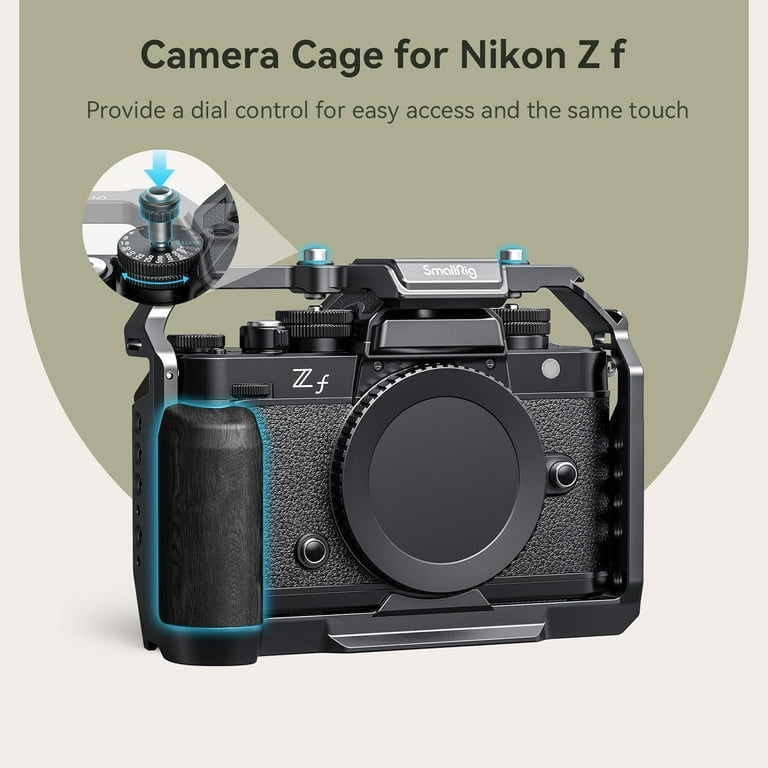 SmallRig Z f Camera Cage for Nikon, with Ergonomic Ebony Grip