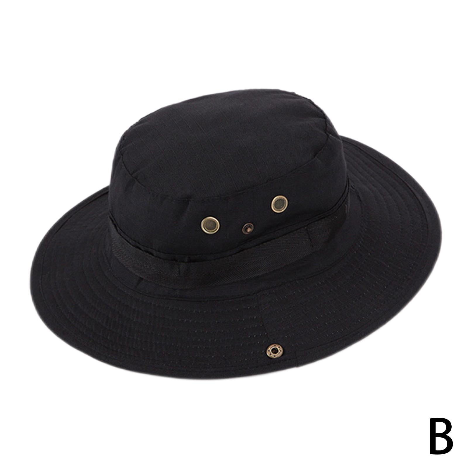 UPF 50+ Sun Hat Bucket Cargo Safari Bush Boonie Summer Fishing Hat Mens