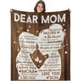 thumbnail image 1 of LHSHID to My Mom Blanket Mom Gifts from Daughter Son Birthday Gifts Motherd Day Gift Best Mom Gifts Idea 50"x60", 1 of 8