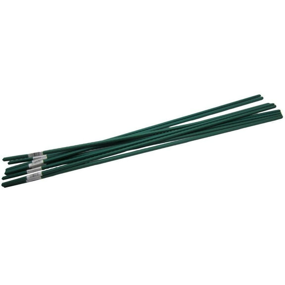 Allfenz 84" Plant Support Plastic and Steel Garden Stakes (10 Pack)