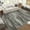 Grey, variant on IdealHouse 8x10 Abstract Area Rug, Modern Neutral Washable Non-Slip Large Living Room Rug, Low Pile Foldable Stain Resistant Thin Carpet, Grey