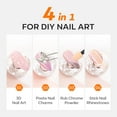 thumbnail image 2 of Modelones 3D Nail Gel Art, Sculpting Gel Glue for Molding, Drawing, Nail Charms & Gems, Chrome Powder and Rhinestone Design No Wipe, U V Light Cured Salon & DIY Use, 2 of 7