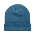 thumbnail image 2 of WREESH Women's Solid Color Curling Beanie Fashion Fall and Winter Knitting Pile Cap, Baotou Hat Sky Blue, 2 of 4