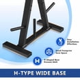 thumbnail image 5 of Weight Rack for Plates,Blacksmith Weight Plate Rack Weight Tree with 300 lb Max Capacity for Home Gym, Black, 5 of 7