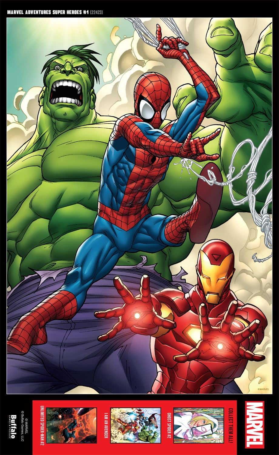 Buffalo Games Marvel - Marvel Adventures Super Heroes 300-Piece Interlocking Jigsaw Puzzle for Adults Ages 14 and Older