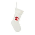 thumbnail image 2 of Dalrosia Christmas Stockings, 18 Inches Large Knit Pet Stocking with Paw Embroidery, Cable Knit Xmas Hanging Stocking Fireplace Stockings for Family Holiday Xmas Party Decoration, 2 of 4
