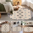 thumbnail image 5 of Round Rug 3.3Ft Washable Non-Slip, Boho Geometric Circle Area Rugs for Living Room Bedroom, Retro Rustic Chic Ethnic Abstract Patterned Indoor Floor Mats Carpet Runner for Home Decor Aesthetic, 5 of 8