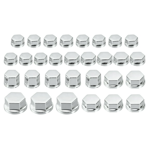 1 Set Silver Tone Screw Cap Motorcycle Motorbike Screw Nut Bolt Cap Cover Decoration for Kawasaki for Honda