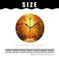 thumbnail image 2 of 10 Inch Wall Clock Battery Operated Silent Clock Decorative for Office, Kitchen, Outdoor, Living Room，Autumn Path Lovely Pattern, 2 of 4