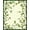 Green, Pattern 9, variant on ODIKA 4'x6' Machine Washable Non-Slip Area Rug, Emerald Garden Bloom High Traffic Rug, Ivory, 210341
