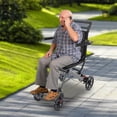 thumbnail image 4 of Lightweight Folding Transport Wheelchair for Seniors & Travel - Portable Aluminum Wheelchair with Storage Bag - Compact, Durable & Easy-to-Carry Design for Elderly & Disabled, 4 of 10