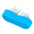 thumbnail image 1 of Clips nasales antirronquidos de silicona flexible para hombres y mujeres Tapón ergonómico para ronquidos Dilatador de nariz Oficina Hotel Suministros para el cuidado de la salud en el hogar azul Inevent CE001604-02B, 1 of 7