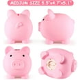 thumbnail image 4 of LQCrafK Piggy Bank, Unbreakable Plastic Money Bank, Coin Bank for Girls and Boys, Medium Size Piggy Bank, Practical Gift for Birthday, Easter, Baby Shower, 4 of 5