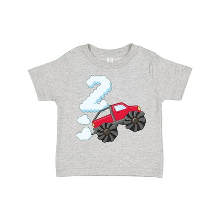 

Inktastic 2nd Birthday Monster Truck Fun Gift Toddler Boy or Toddler Girl T-Shirt