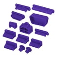 thumbnail image 1 of Unique Bargains 65pcs Laptop Port Duct Cover 13 Types Plugs Cap for Notebook Laptop PC Computer, USB/VGA/Audio Jack/SD, Purple, 1 of 7