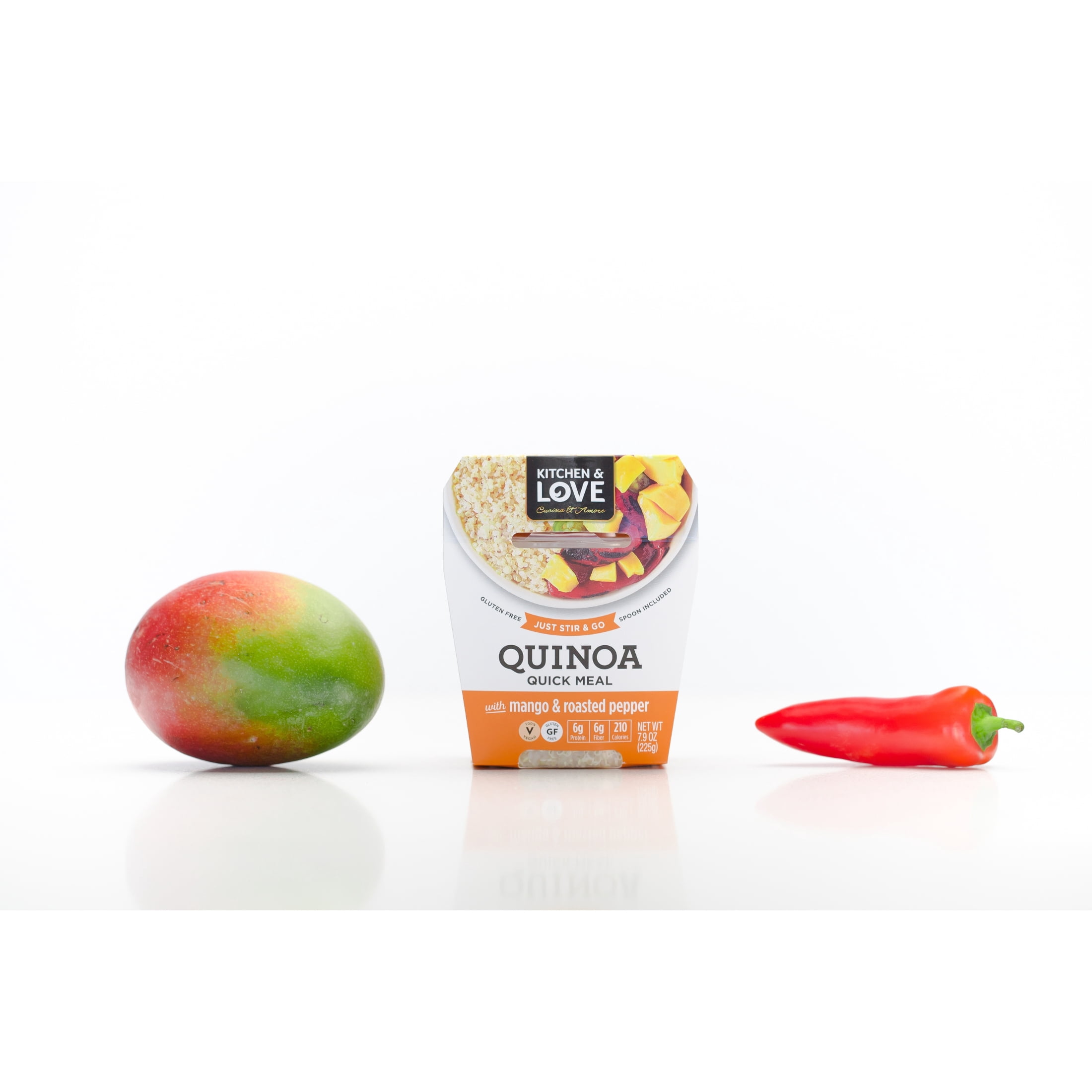 (2 pack) Kitchen & Love RTE Quinoa Meal - Mango & Red Pepper 7.9oz