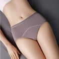 thumbnail image 3 of Teenager Girl's Breathable Cotton Period Panties Pack of 4pcs Menstrual Heavy Flow Leak-Proof Underwear Briefs, 3 of 7
