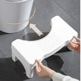 thumbnail image 5 of Squatting Toilet Stool, Detachable Stackable Potty Step Stool for Adults & Kids, White or Gray Plastic Bathroom Step Stool, 15.75x8.27x2.36in, 5 of 7